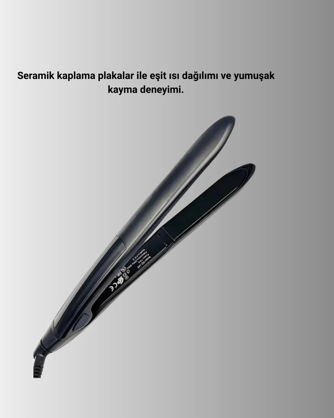 A Kalite Orijinal 2025 Isı Ayarlı Titanyum Seramik Plakalı Profesyonel Saç Düzleştirici