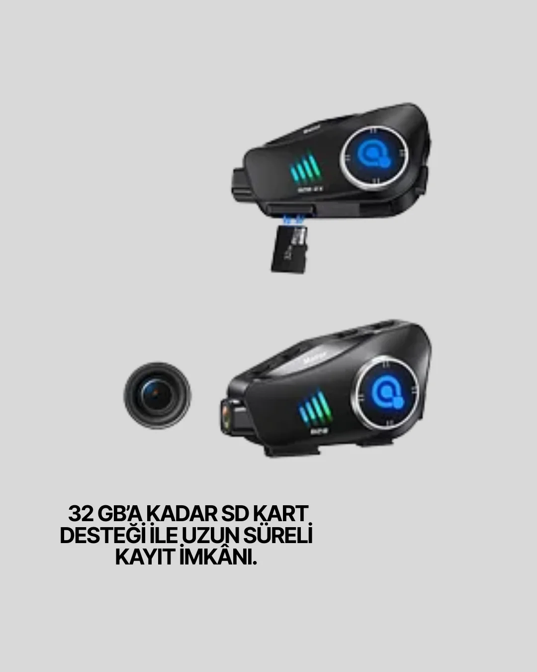 Q28 Bluetooth Kask Kulaklık 1080P Kamera – Su Geçirmez Motosiklet Interkom Yeni Nesil
