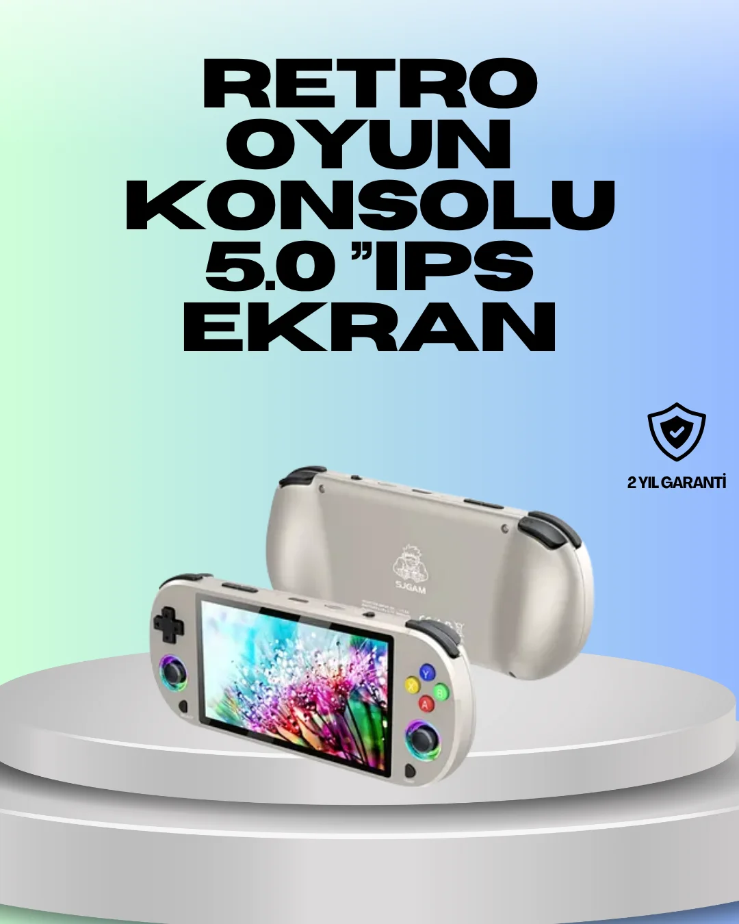 RGB Işıklı Joystickli El Tipi Oyun Cihazı