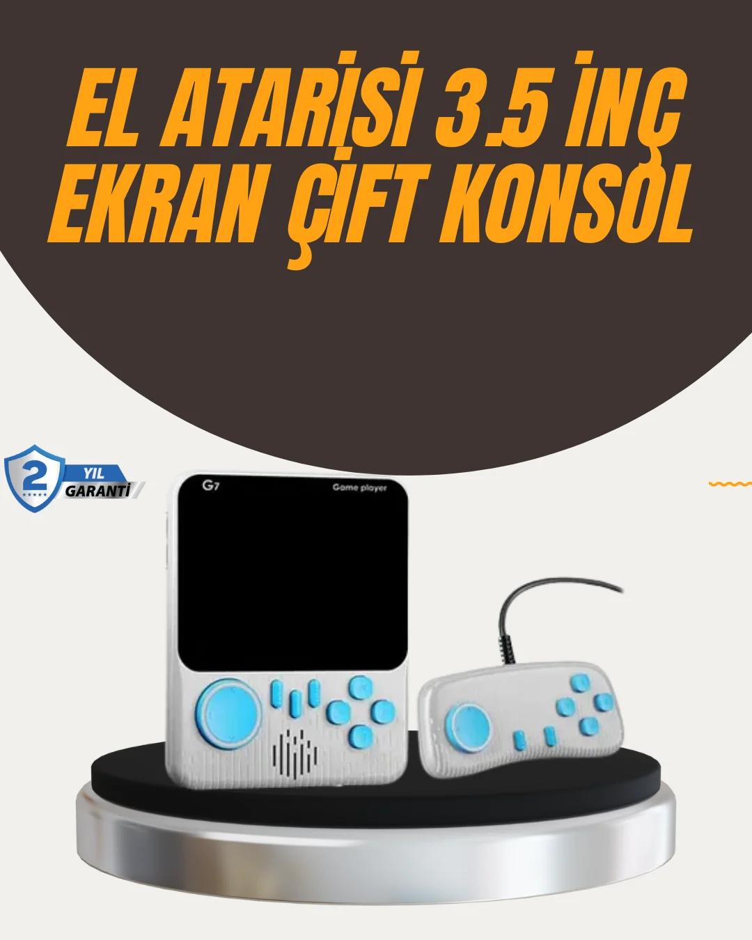 İki Kişilik Oyun Deneyimi Sunan Taşınabilir Retro Konsol