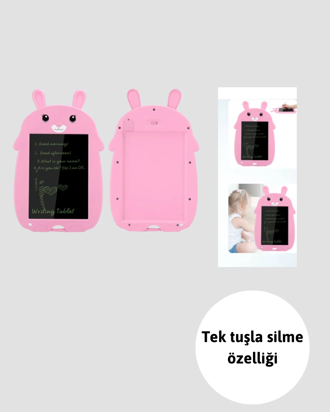 Yaratıcı Çocuklar İçin LCD Yazı Tableti | Esnek Ekran ve Uzun Ömürlü Pil