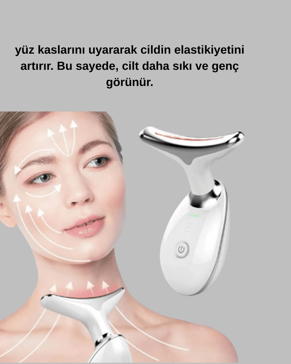 Kablosuz Şarjlı Yüz Masaj Cihazı | Cilt Yenileyici ve Nem Dengeleyici
