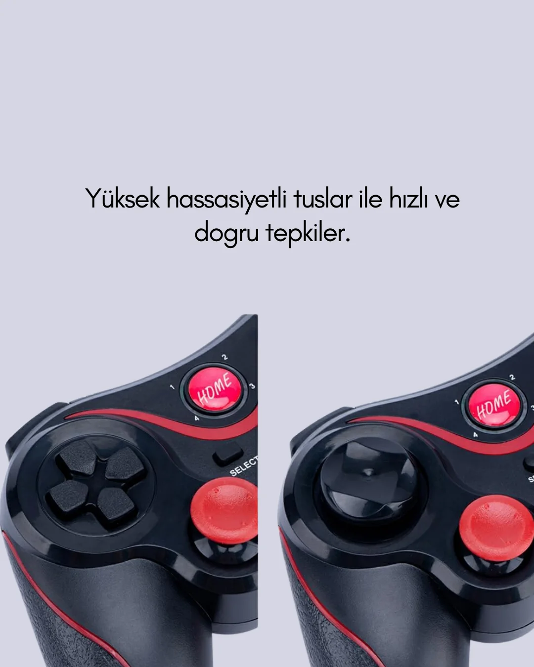 Gelişmiş Kontrol Hassasiyeti Sunan Kablosuz Bluetooth Oyun Kolu