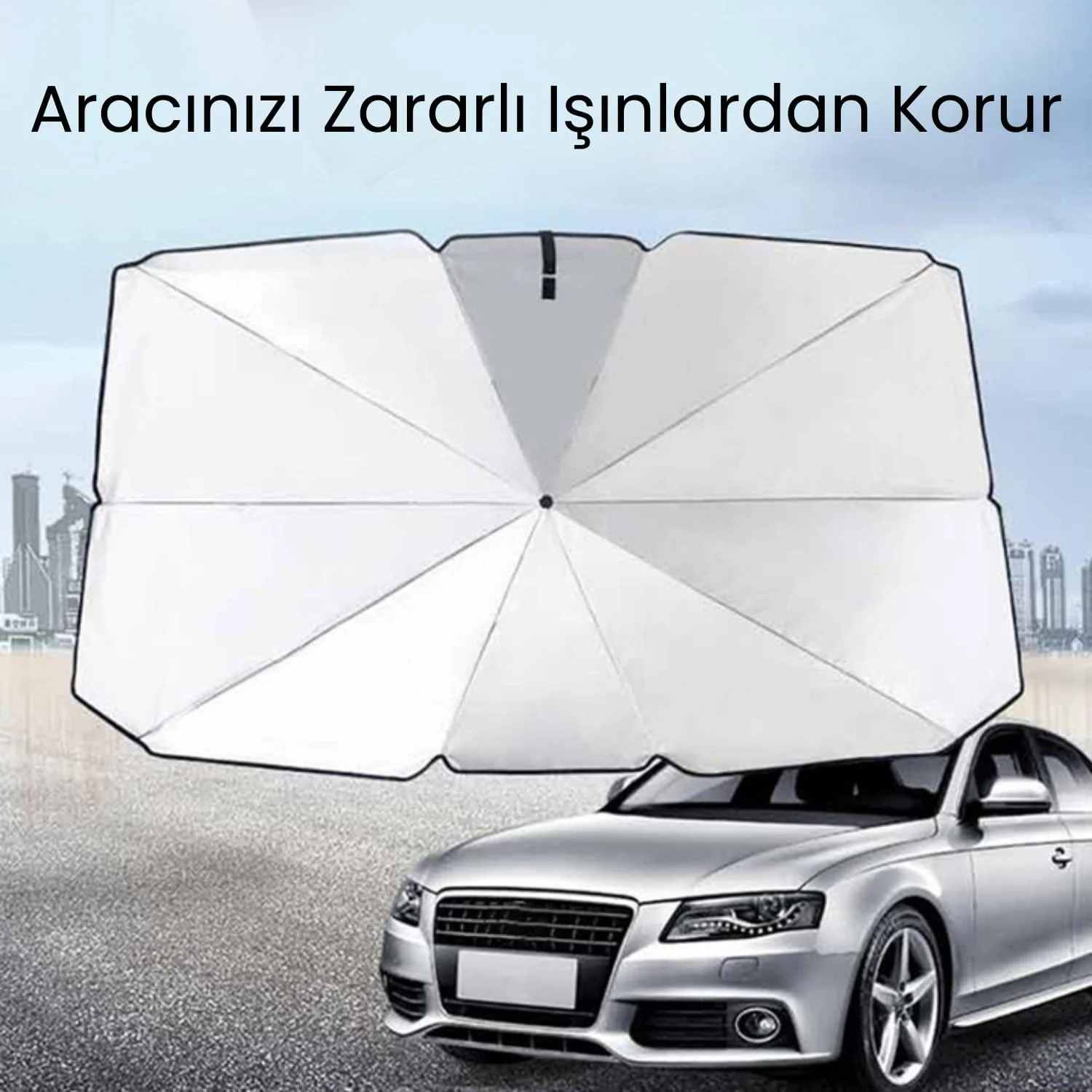 Honda City, Opel Astra, Peugeot 308, Citroen C4, Fiat Linea Uyumlu Oto Şemsiye