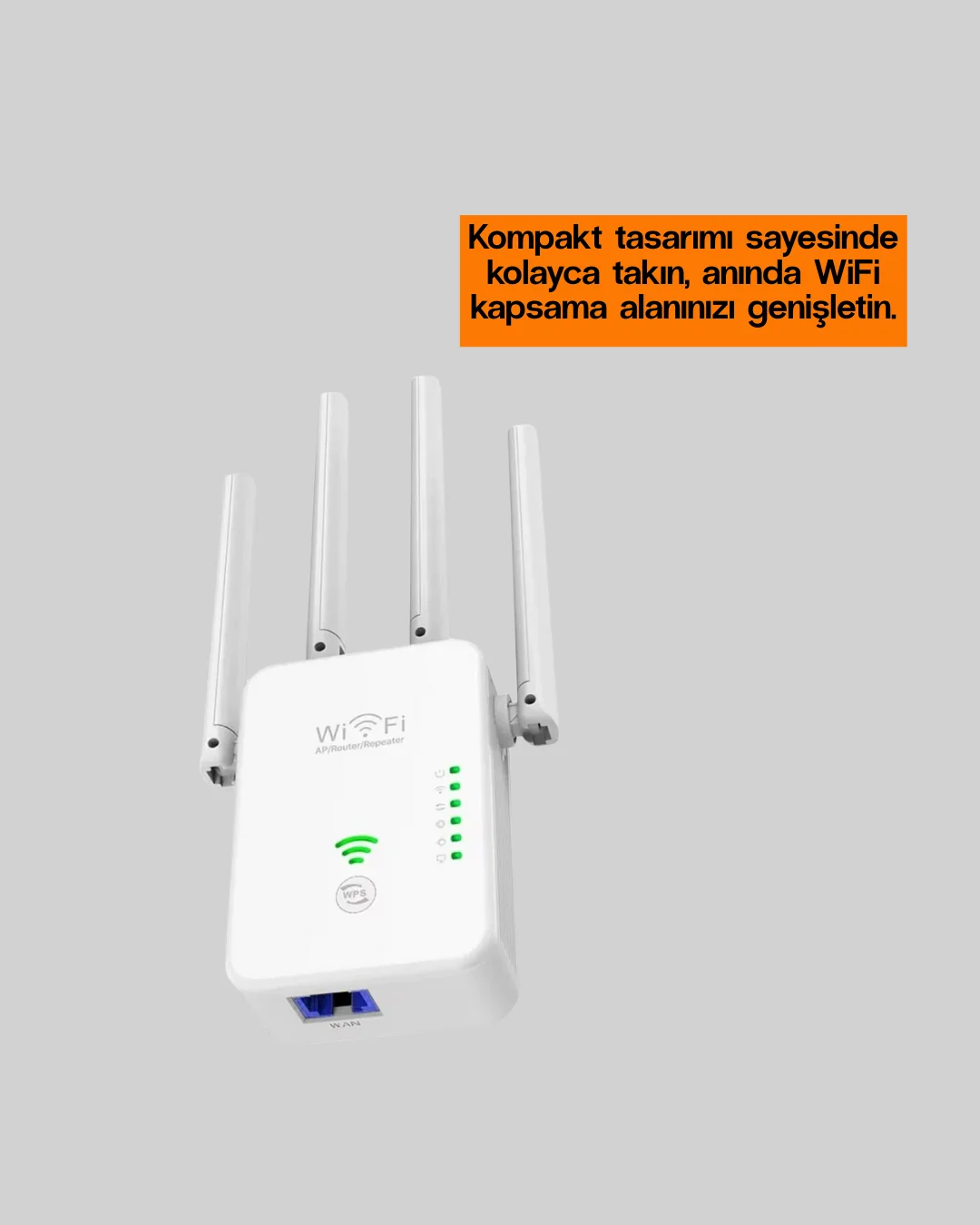 Çift Bantlı Otomatik Kurulum WiFi Repeater Menzil Genişletici