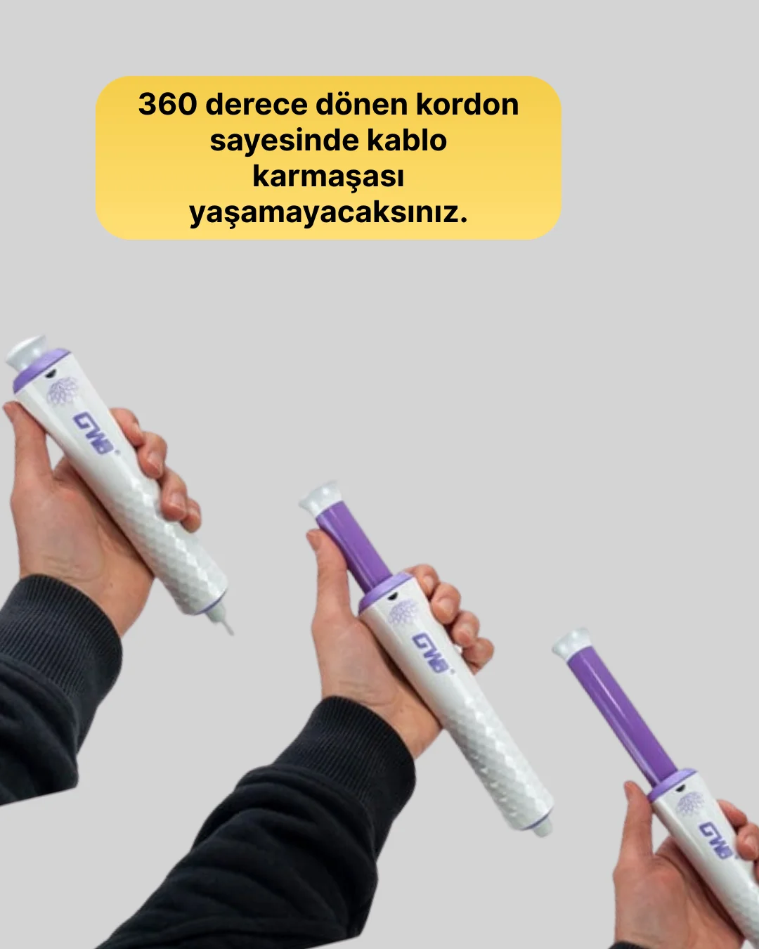 Elektriklenme Önleyici Saç Şekillendirici – Seramik Kaplama Maşa