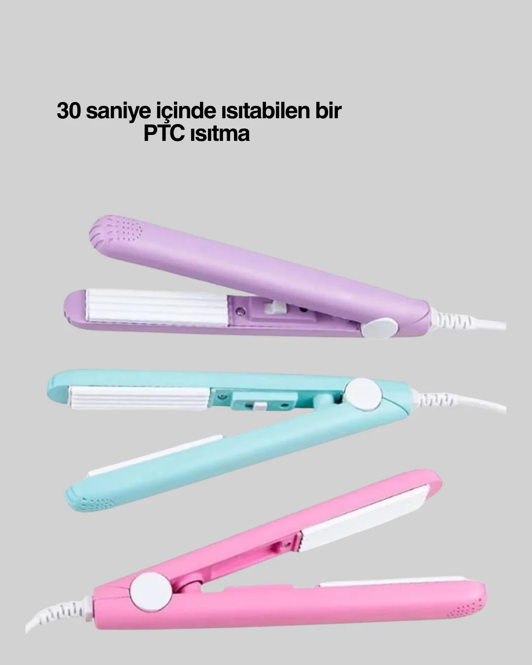 30 Saniyede Isınan PTC Teknolojili Saç Şekillendirici – Sabit Isı Kontrollü, Hızlı Performans Yeni Nesil