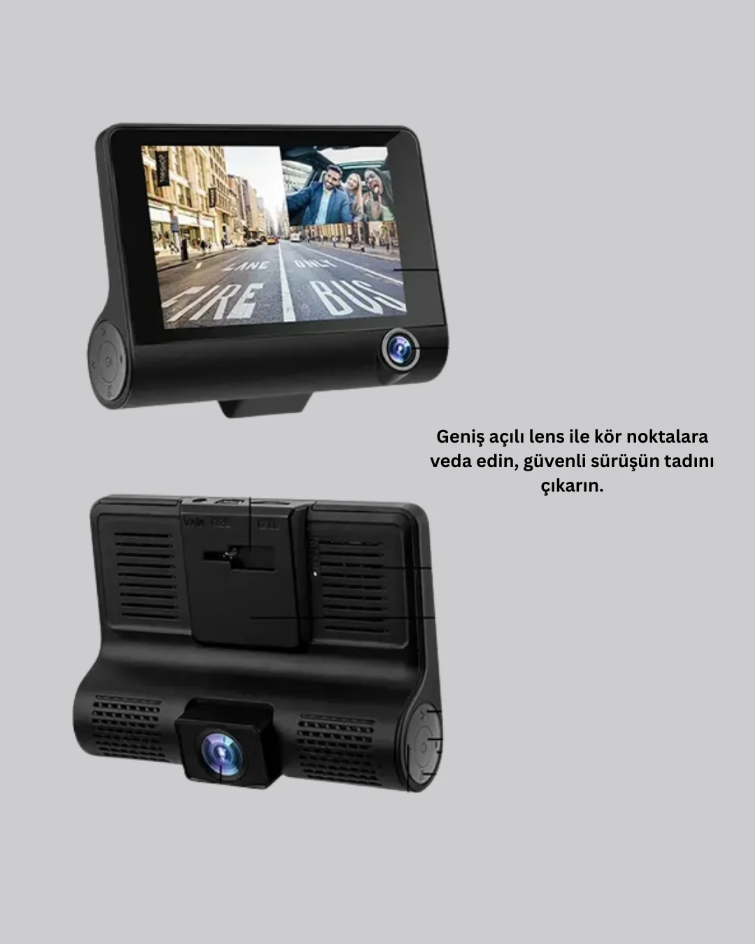 G-Sensör, Park Modu ve Döngüsel Kayıt Destekli Araç DVR