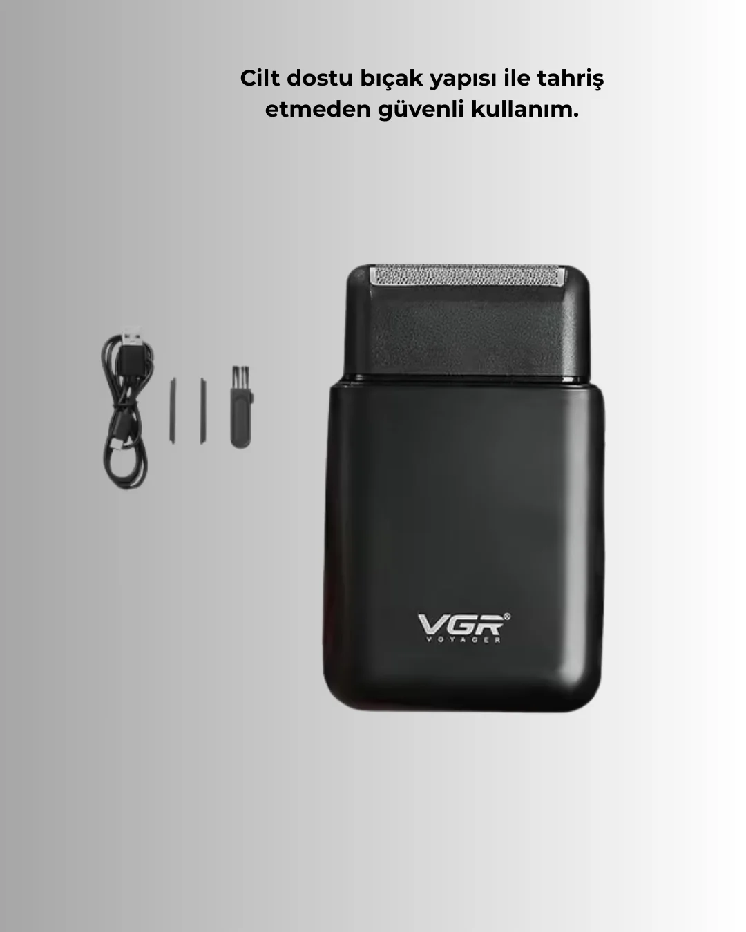 USB Şarjlı Erkek Tıraş Makinesi | Cilt Dostu ve Kompakt Tasarım