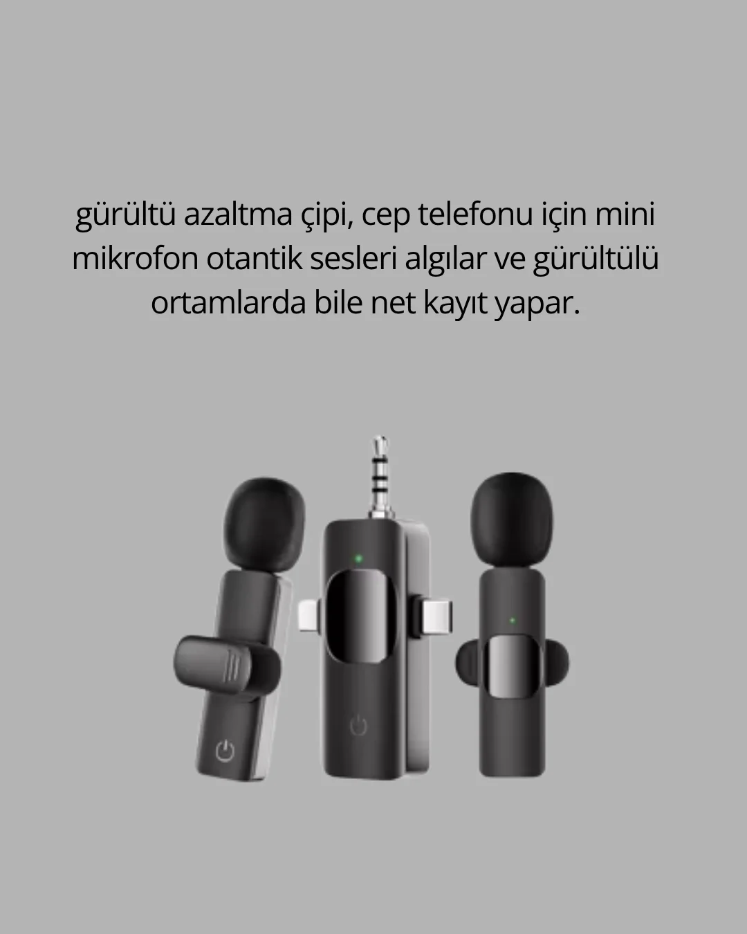 Küçük Boyutlu Mikrofon - 8 Saat Kullanım