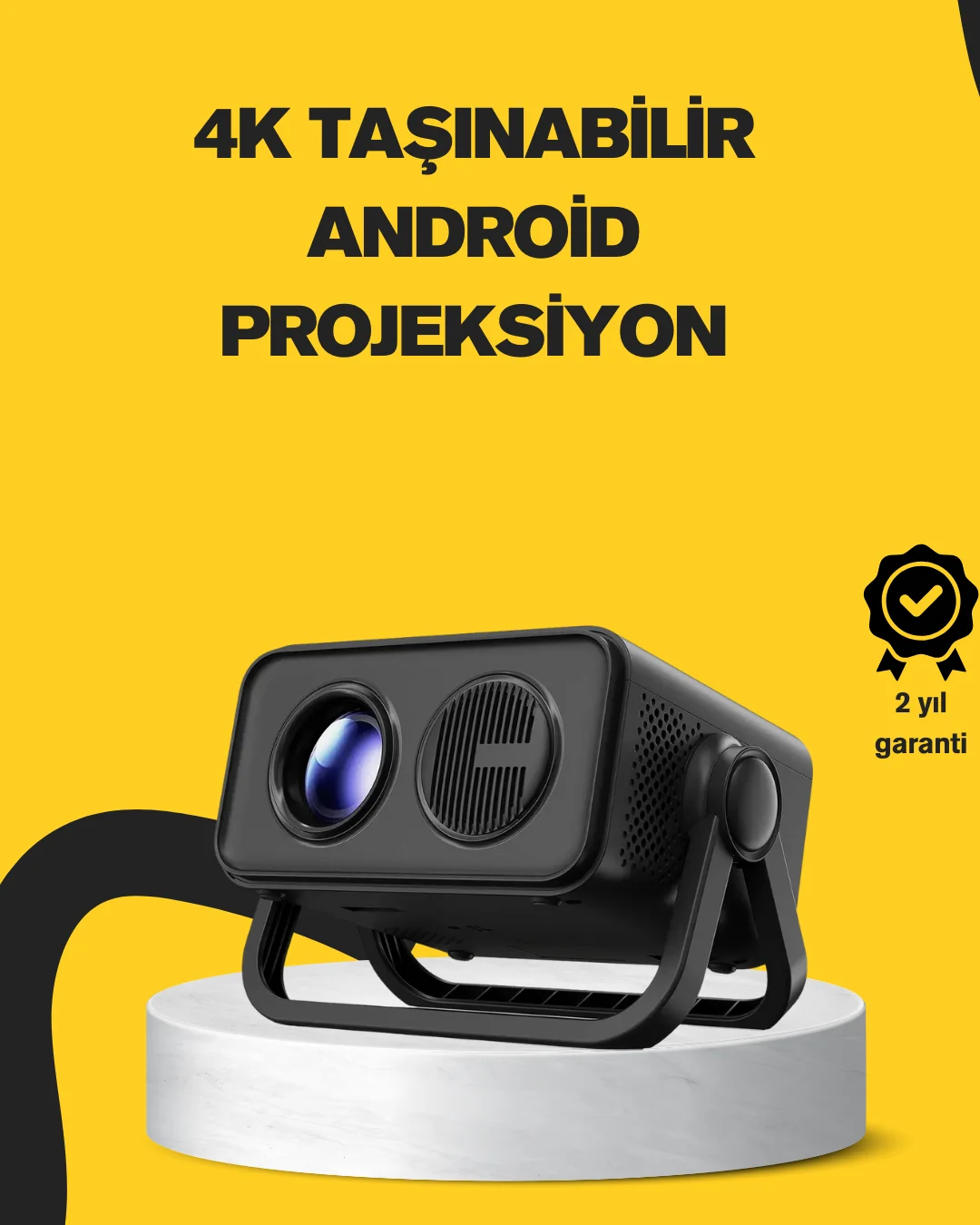 Full HD 1080P HDR Destekli Akıllı Projeksiyon Cihazı
