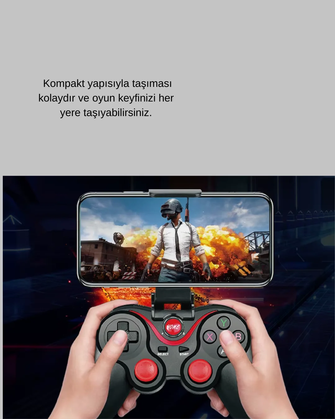 Hafif ve Taşınabilir Kablosuz Bluetooth Oyun Konsolu