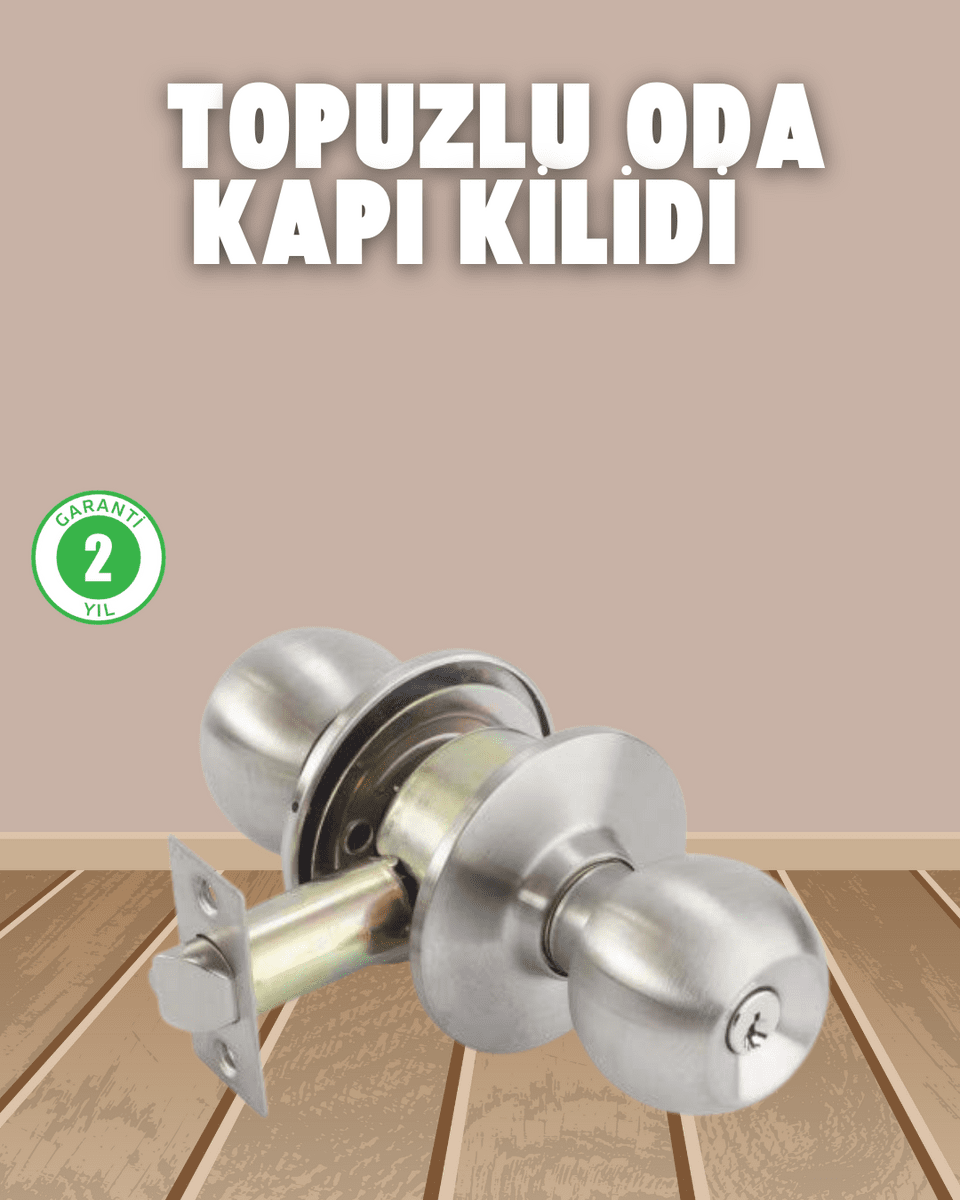 İç ve Dış Mekan Uyumlu Giriş Tipi Topuzlu Kilit