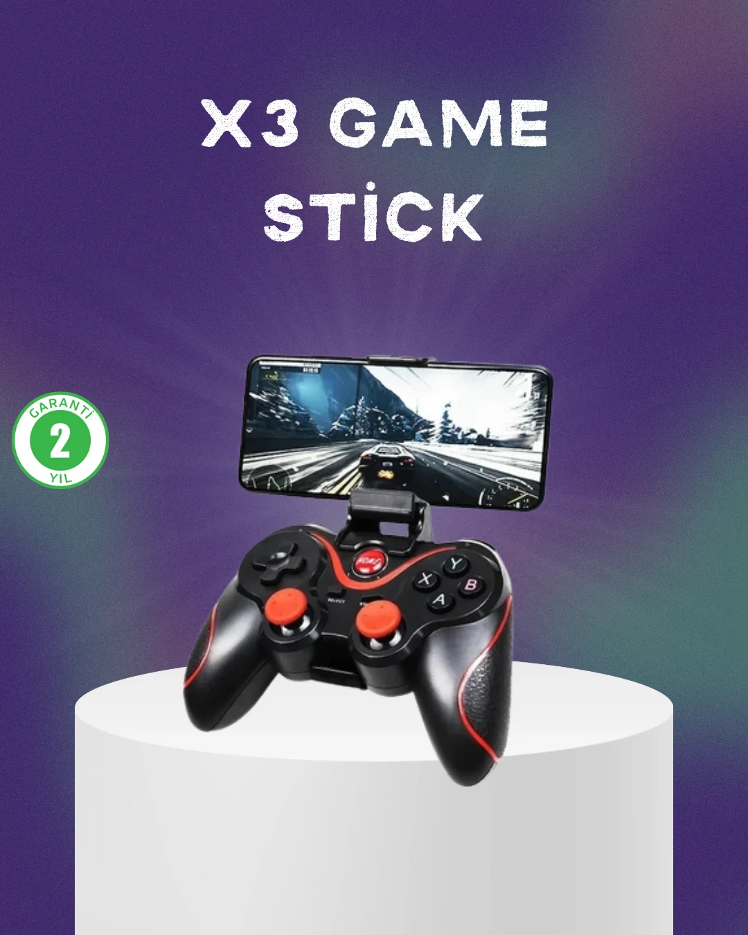 Telefon, Tablet ve PC İçin Çok Fonksiyonlu Bluetooth Gamepad