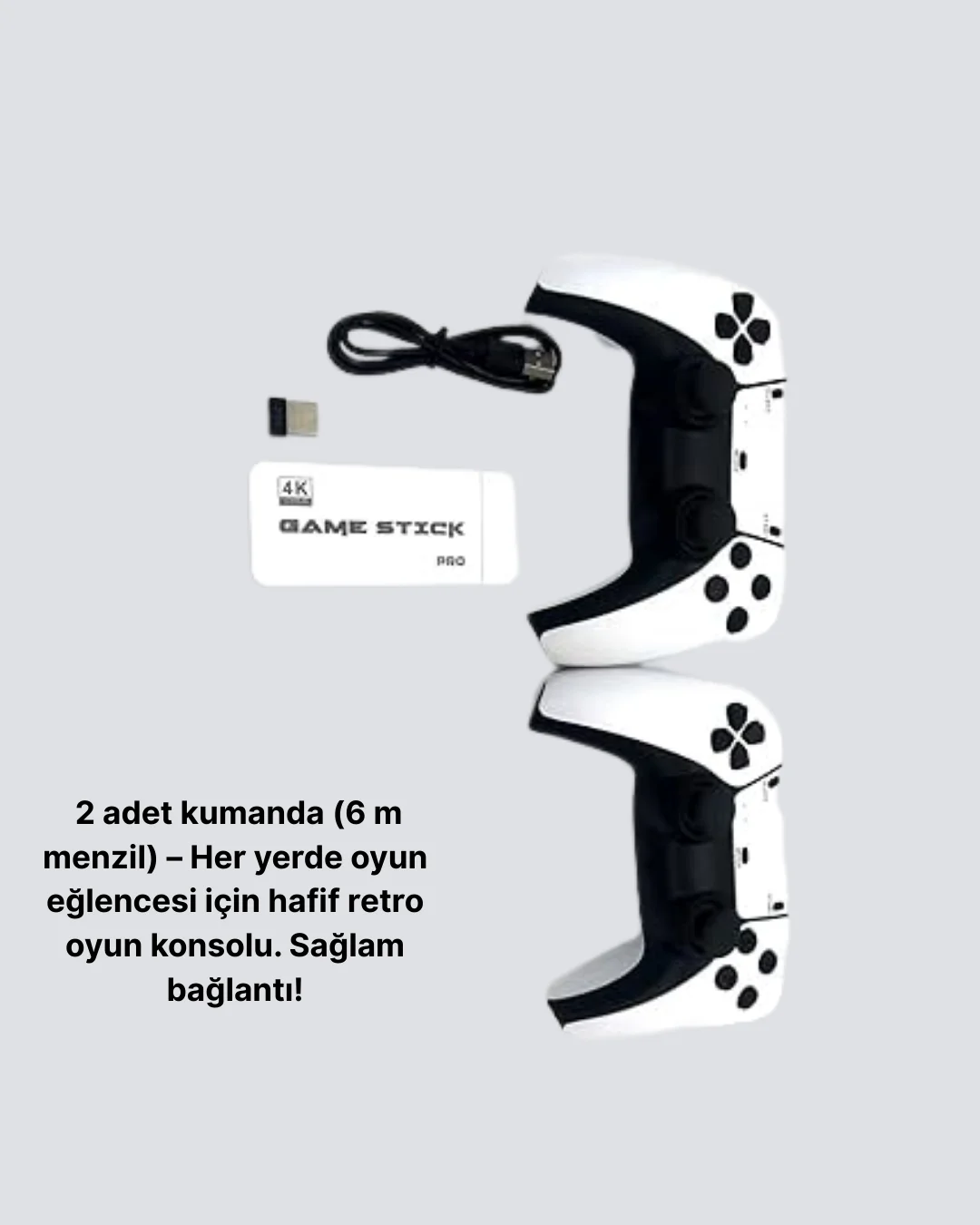 3D ve 4K Görüntü Kaliteli Çok Oyunculu Retro Oyun Konsolu