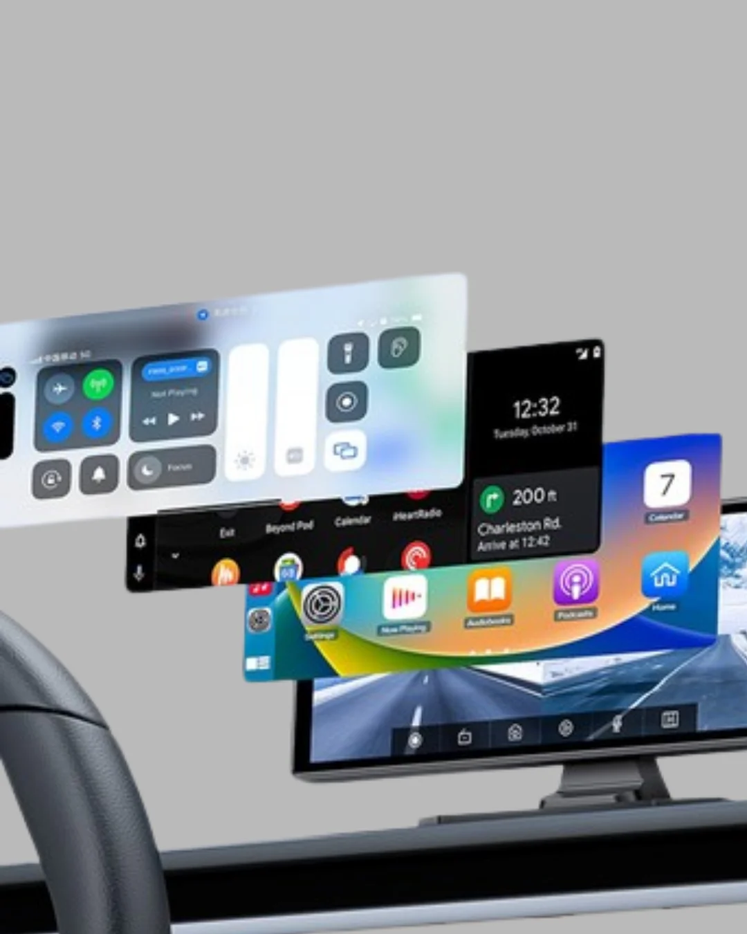 Volkswagen Golf Polo Passat Uyumlu 10.26” CarPlay Android Auto Ekran