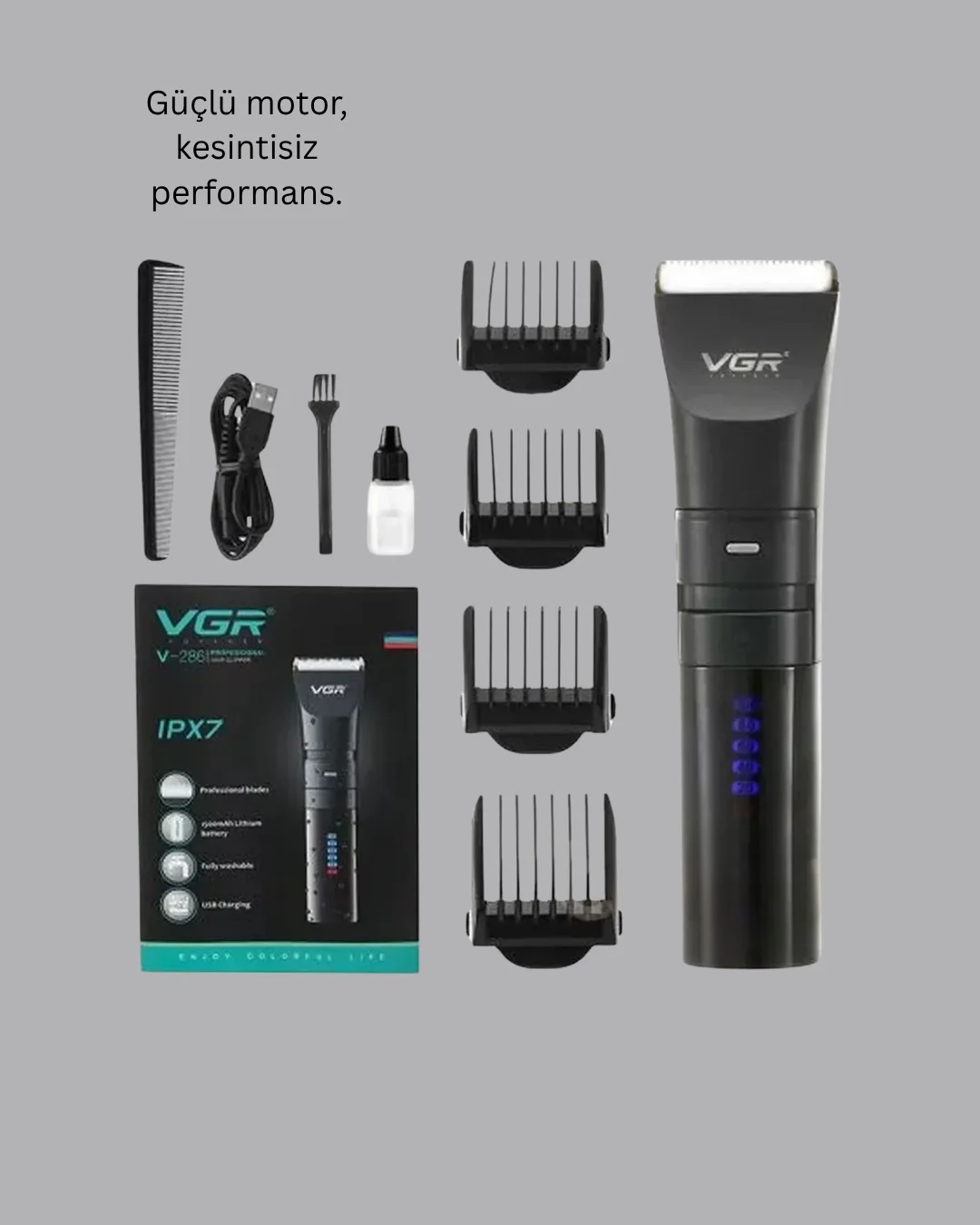 V-286 Profesyonel Şarjlı Tıraş Makinesi