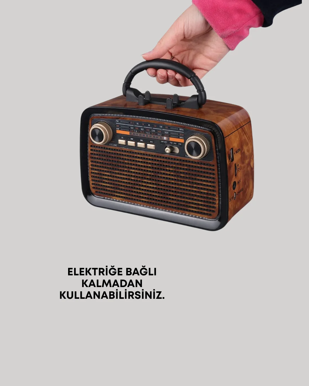 Bluetooth Hoparlör – Kablosuz Bağlantı, Geniş Ses Alanı, Radyo Destekli, Hafif ve Taşınabilir