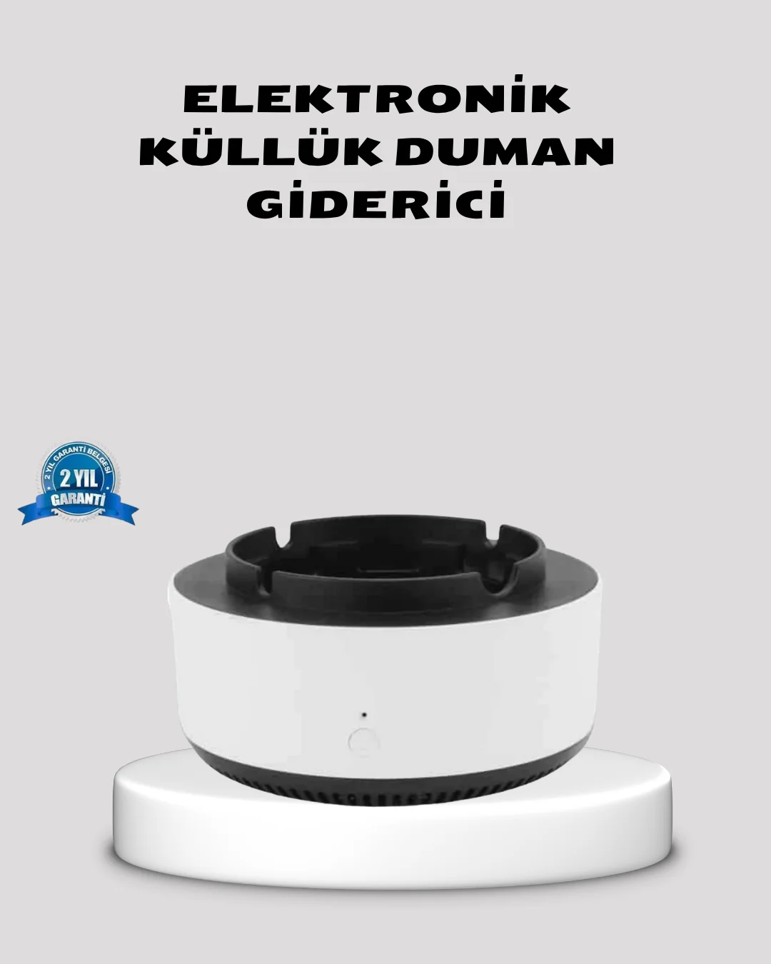 Hava Temizleyici Küllük – Sigara Dumanı Filtreli, Sessiz Çalışan, Şık Tasarım