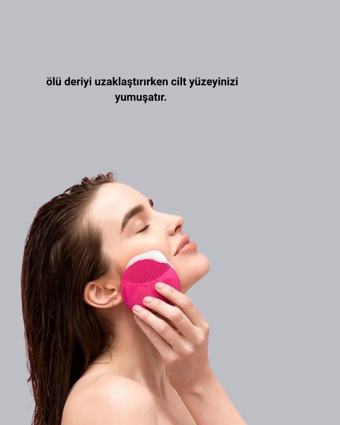 Şarjlı Su Geçirmez Yüz Temizleme ve Masaj Aleti – 3 Fonksiyonlu Yeni Nesil