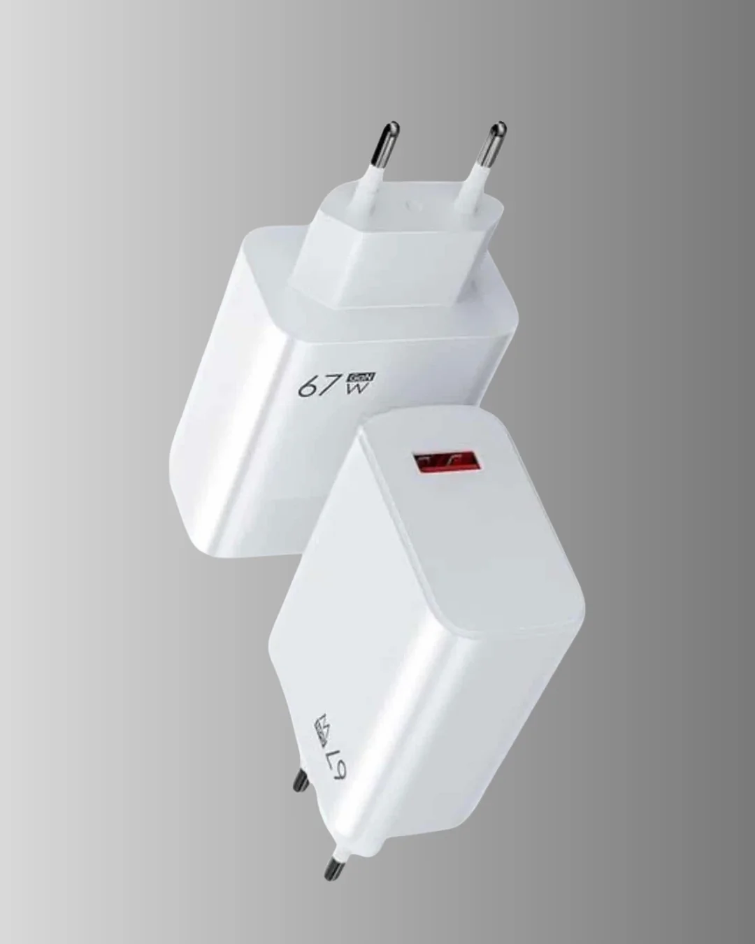67W Süper Hızlı Şarj Adaptörü ve Kablo Seti – Güvenli, Kompakt ve Ergonomik Tasarım