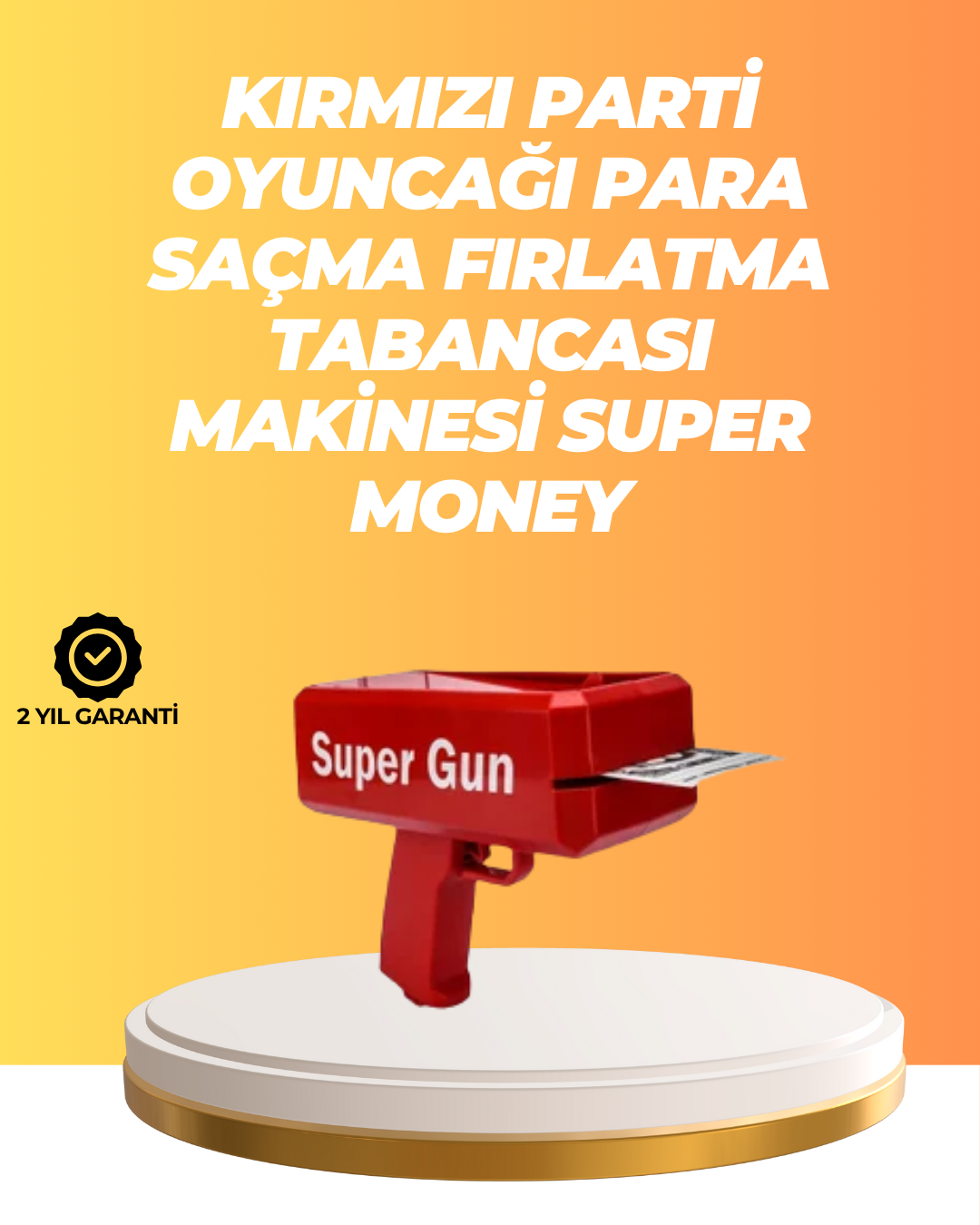 AA Pil ile Çalışan, Kolay Kullanımlı Kâğıt Fırlatıcı Oyuncak
