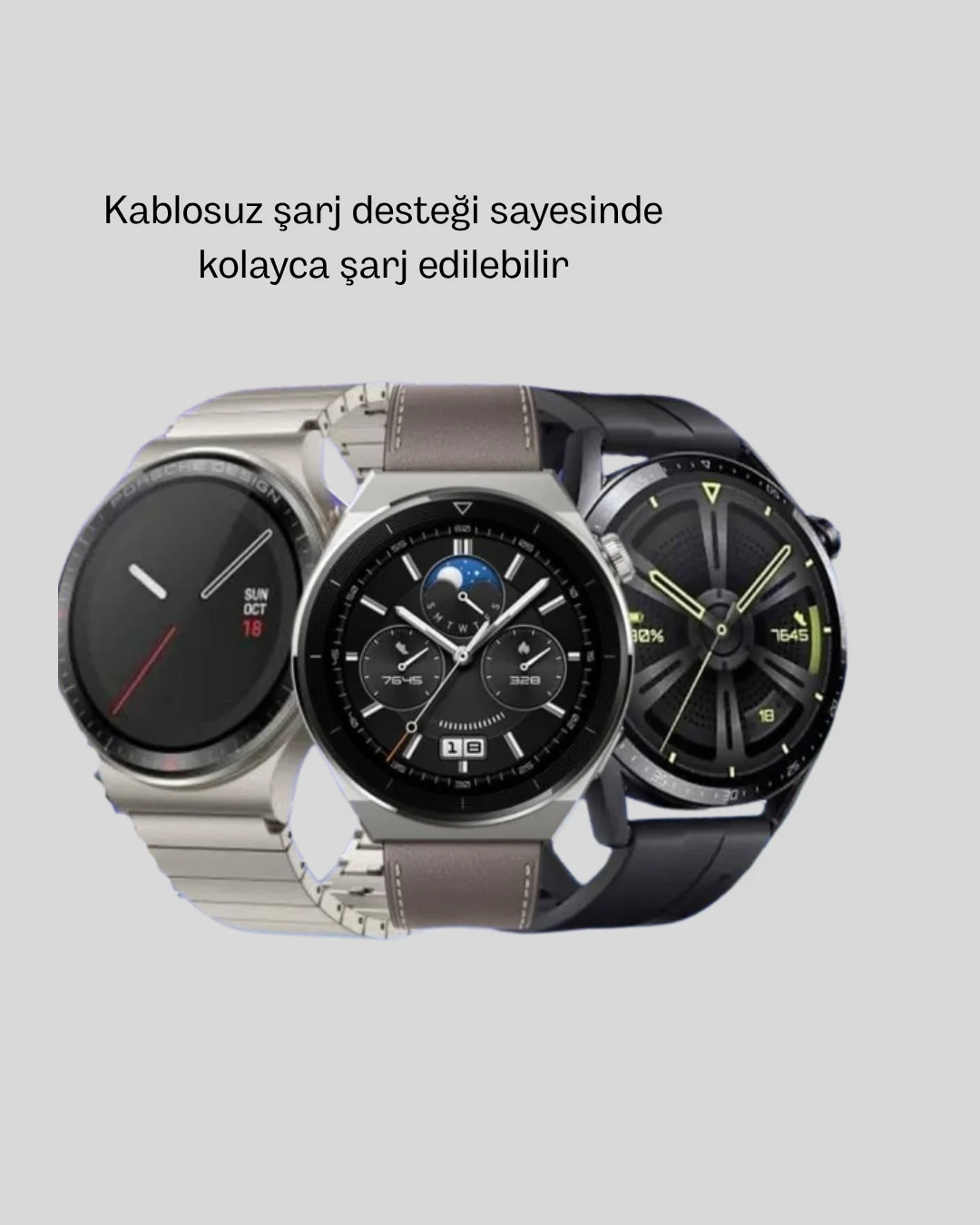 Akıllı Saat NFC – Bluetooth Arama ve Kablosuz Şarj Özellikli