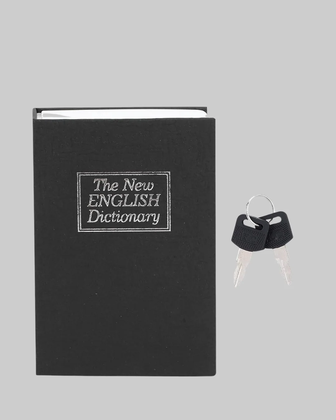 Anahtarlı Gizli Kitap Kasa – Metal İç Yapı, Kamuflajlı Sözlük Tasarım