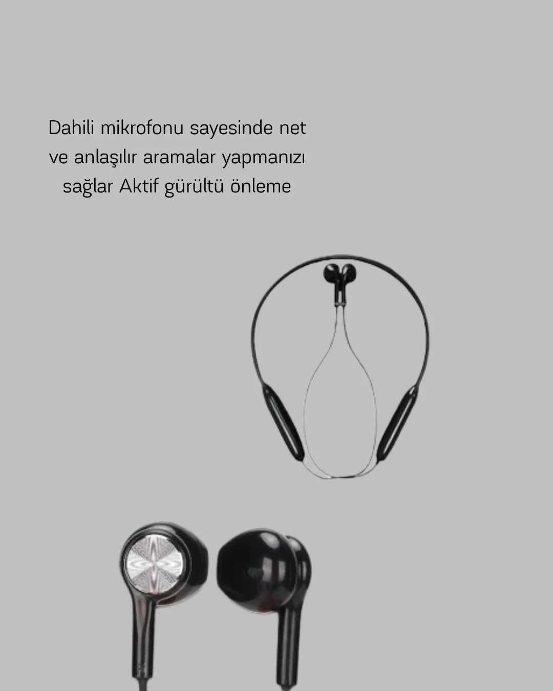 Aktif Gürültü Önlemeli Bluetooth Kulaklık – Dokunmatik Kontrol, Dahili Mikrofon, Yüksek Ses Kalitesi