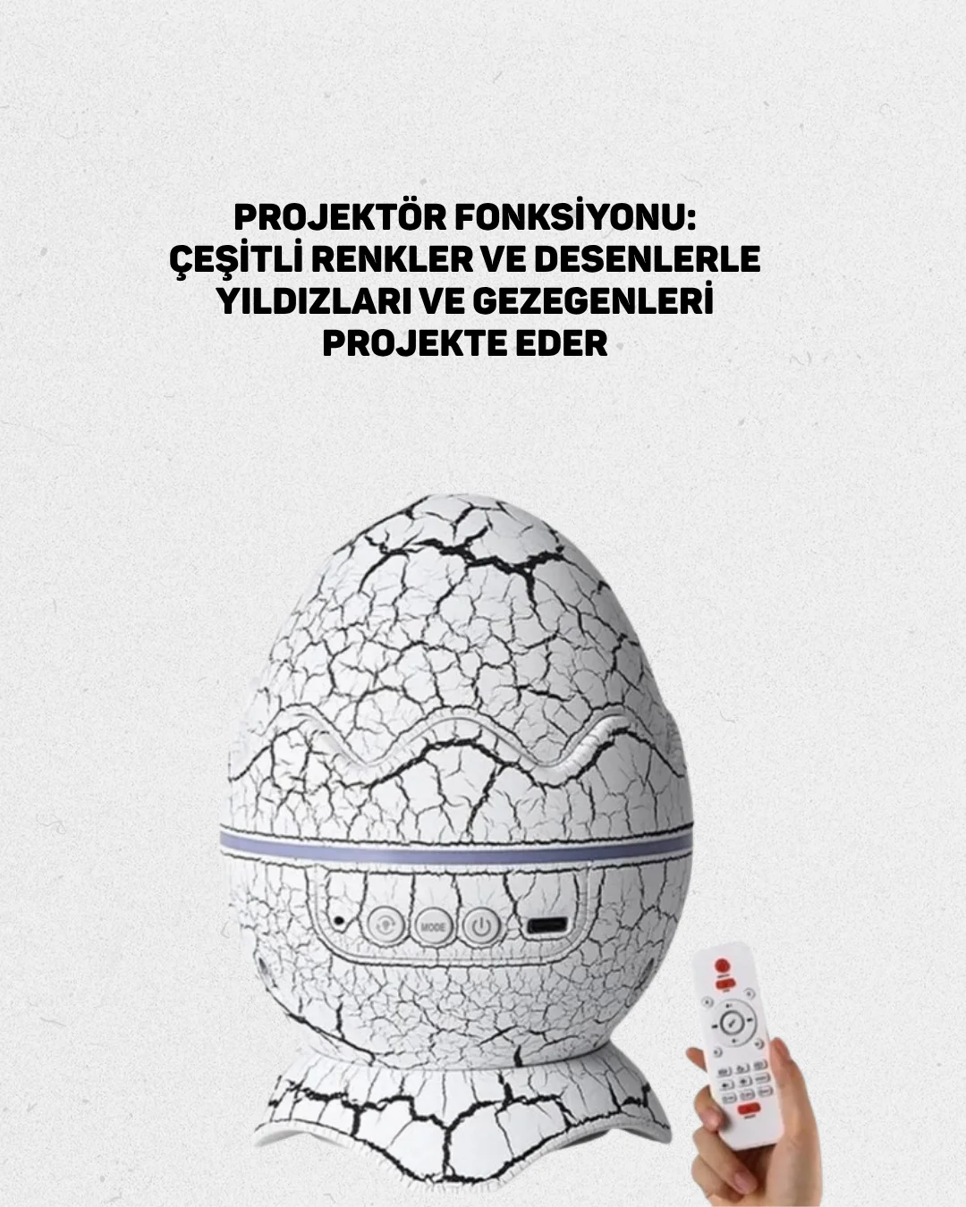 14 Renkli Nebula Yıldız Projektör + Müzik + Gürültü Cihazı + Zamanlayıcılı