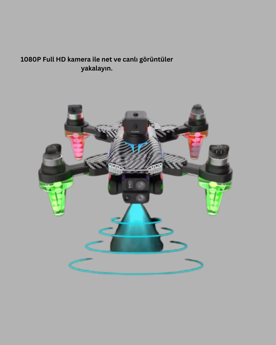 1080P Full HD Katlanabilir Drone Uzun Uçuş Süreli Hafif Tasarım