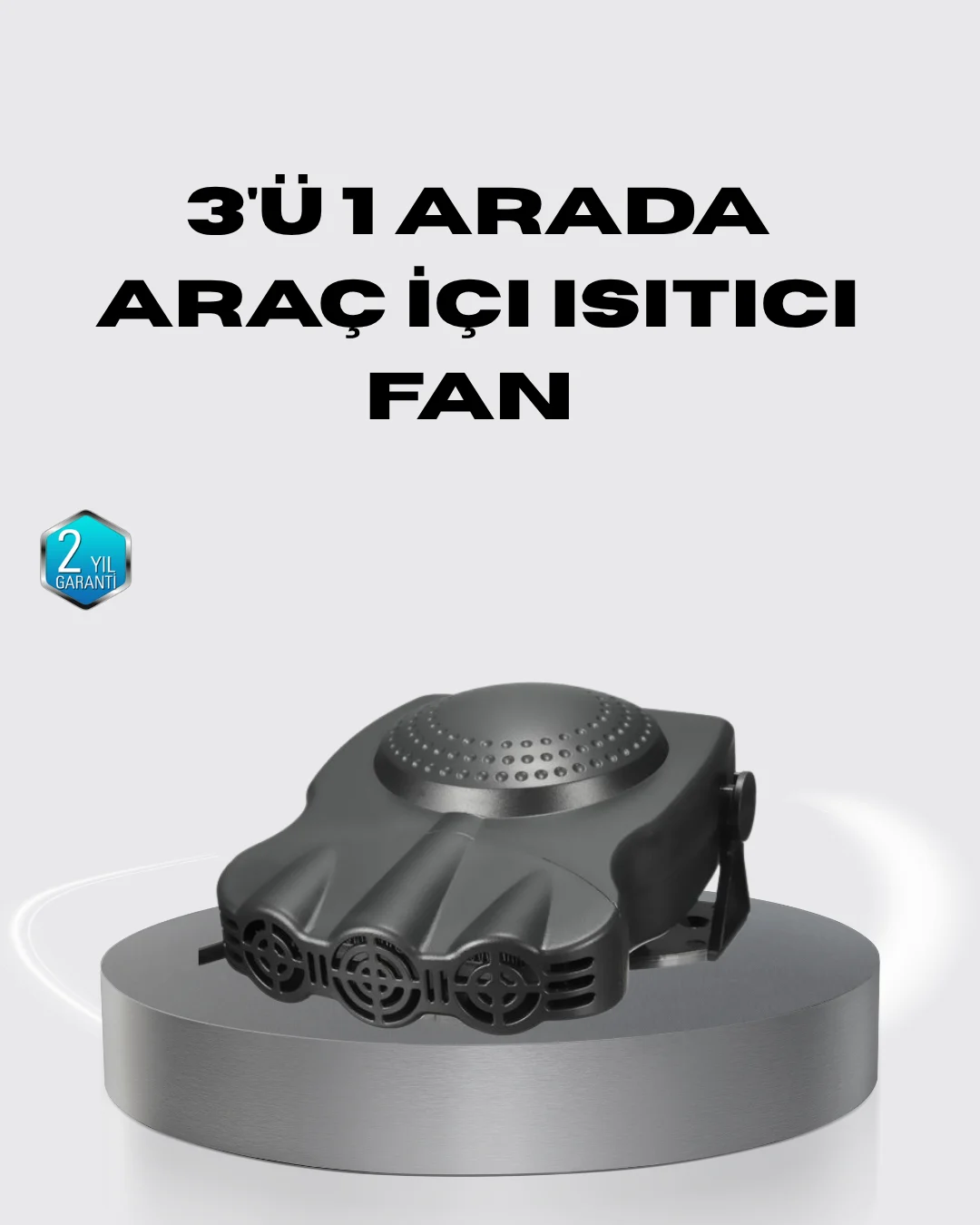 150W Araç İçi Isıtıcı ve Fan Kompakt Tasarım ve Hızlı Isıtma Özellikli