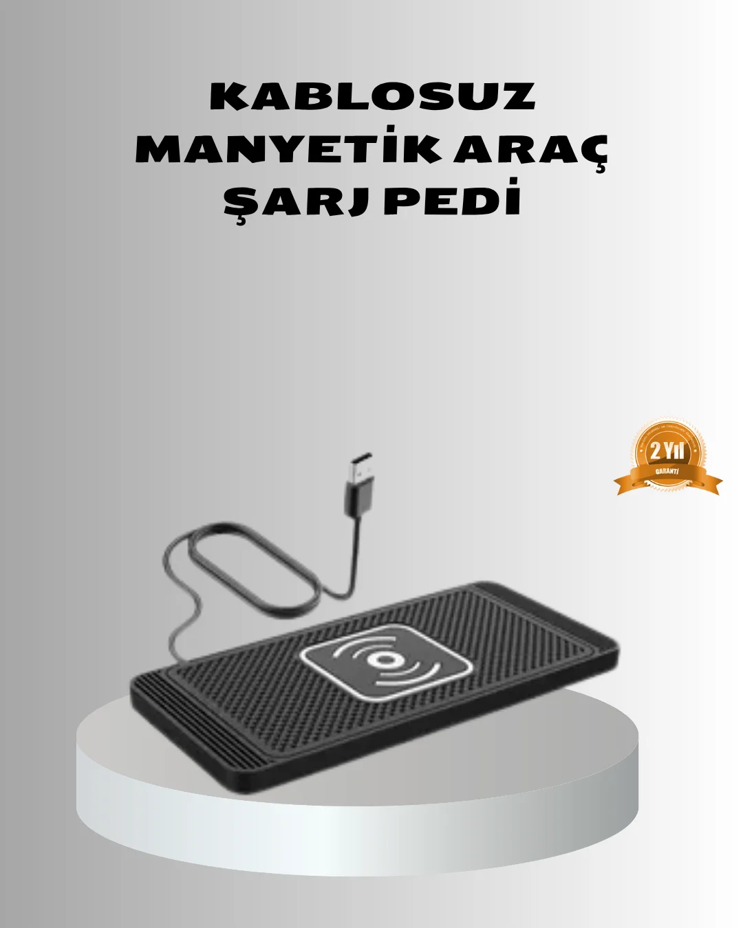 Manyetik Şarj Pedi 7.5W 10W 15W Hızlı Şarj Kaymaz Tabanlı