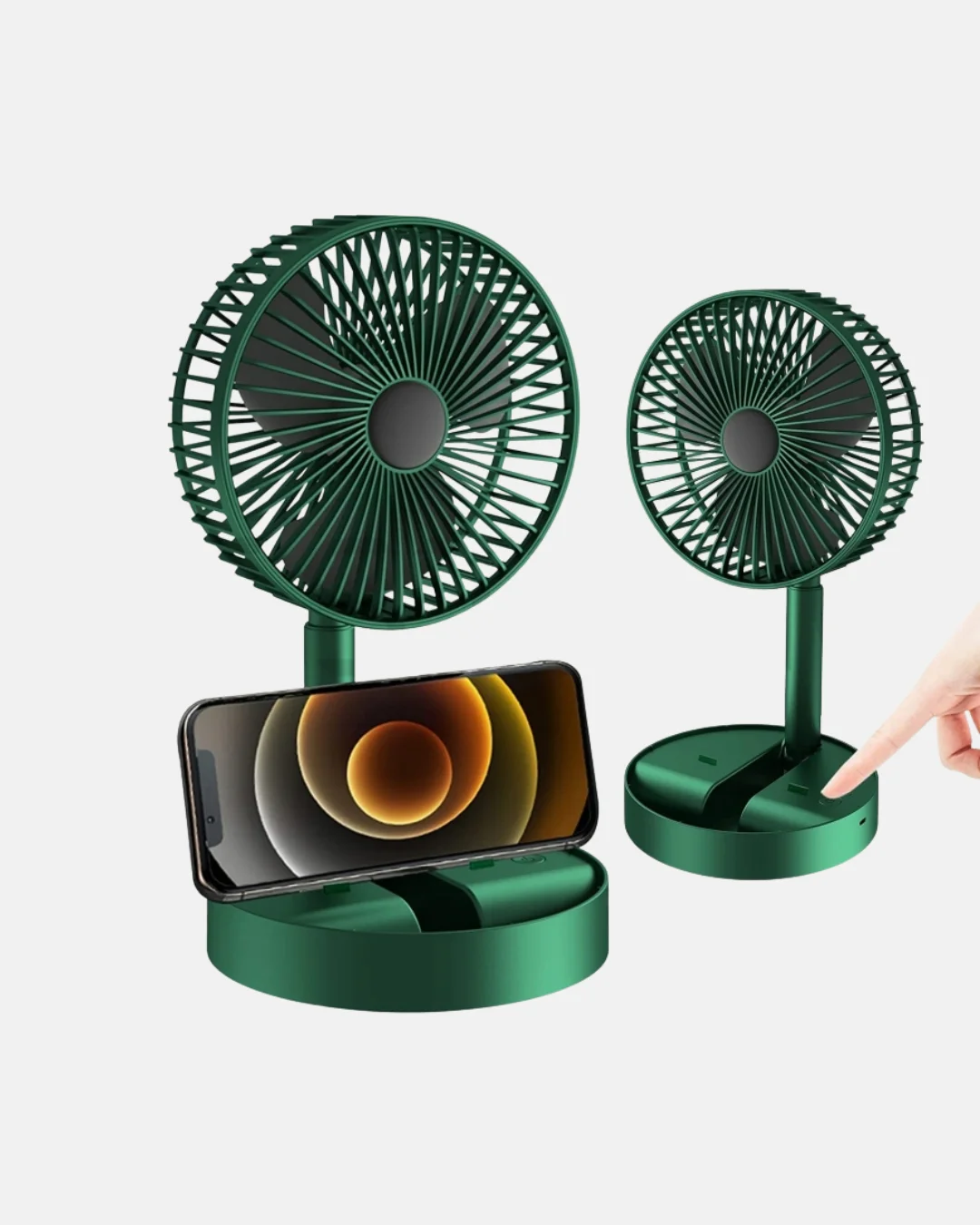 Katlanabilir Şarjlı Mini Fan 3 Kademeli Hız Ayarlı Taşınabilir