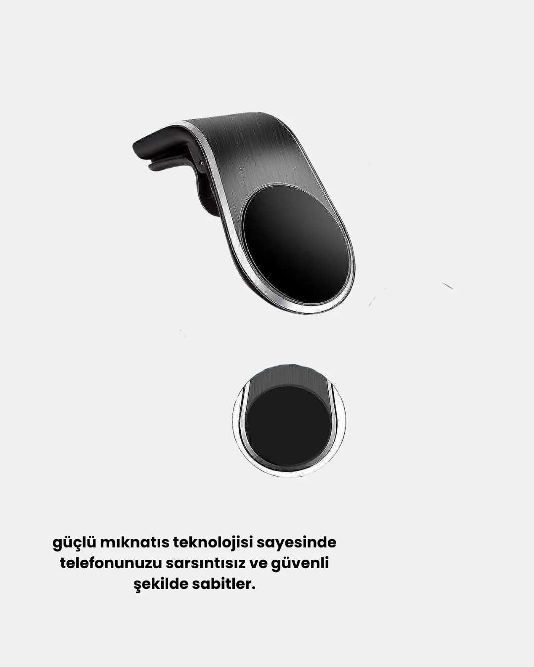 360° Dönebilen Manyetik Araç Telefon Tutucu Sarsıntısız ve Şık Tasarımlı