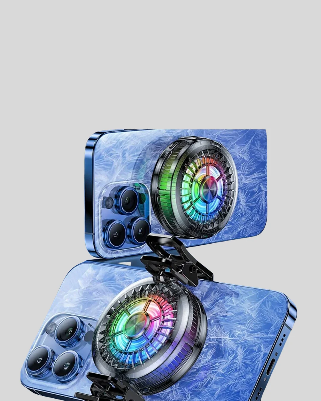 RGB Işıklı Telefon Soğutucu Fan Gaming Cooler Süper Hızlı Soğutma