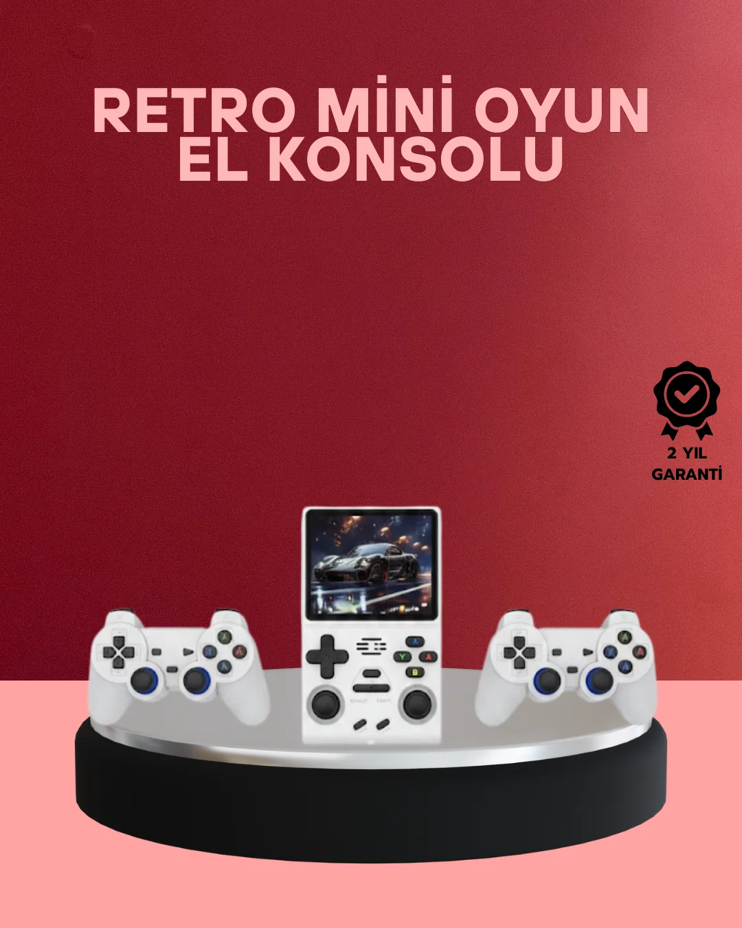 Kablosuz Kollu El Oyun Konsolu TV Bağlantı Destekli