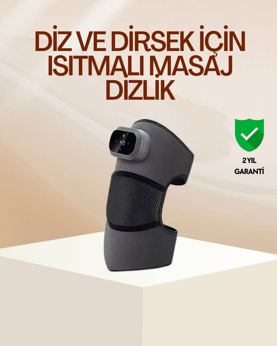Diz ve Dirsek İçin Isıtmalı Masaj Dizlik Aparatı