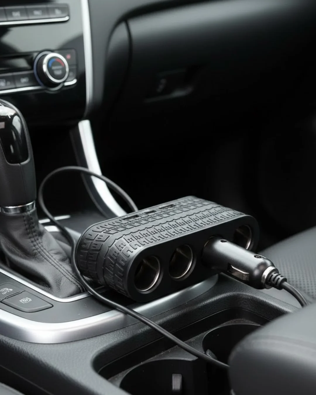 Araç Çakmak Çoklayıcı 4 Çıkışlı 2 USB ve Type C Girişli Çok Fonksiyonlu Şarj Ünitesi
