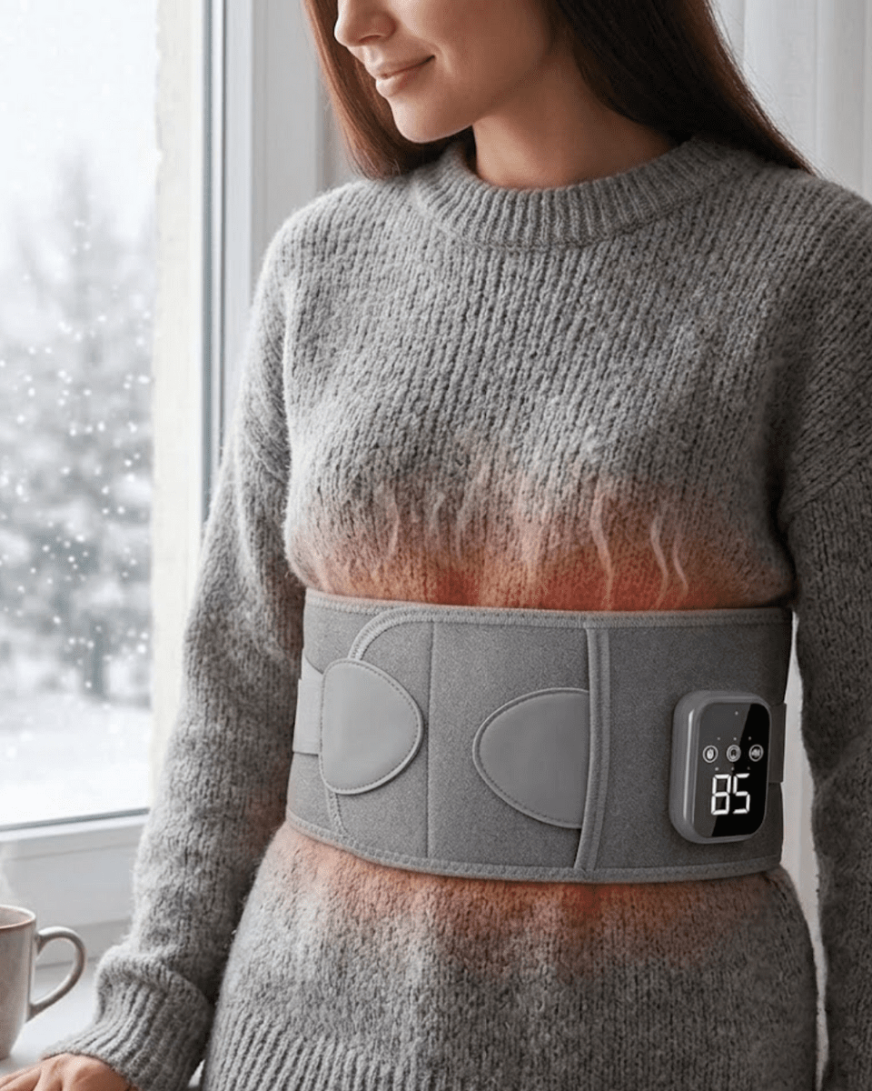 3 Kademe Isıtmalı ve Titreşimli Bel Destek Kemeri Ergonomik Tasarım