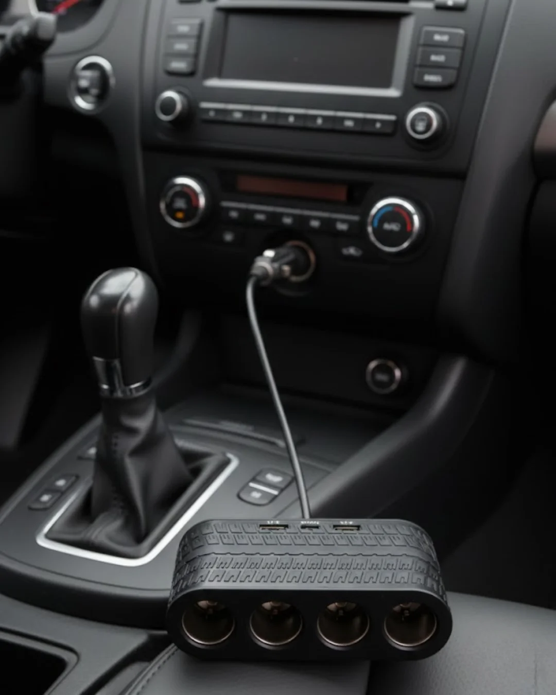 Araçlar İçin 4’lü Çakmak Çoklayıcı Type C USB ve Koruma Sistemli