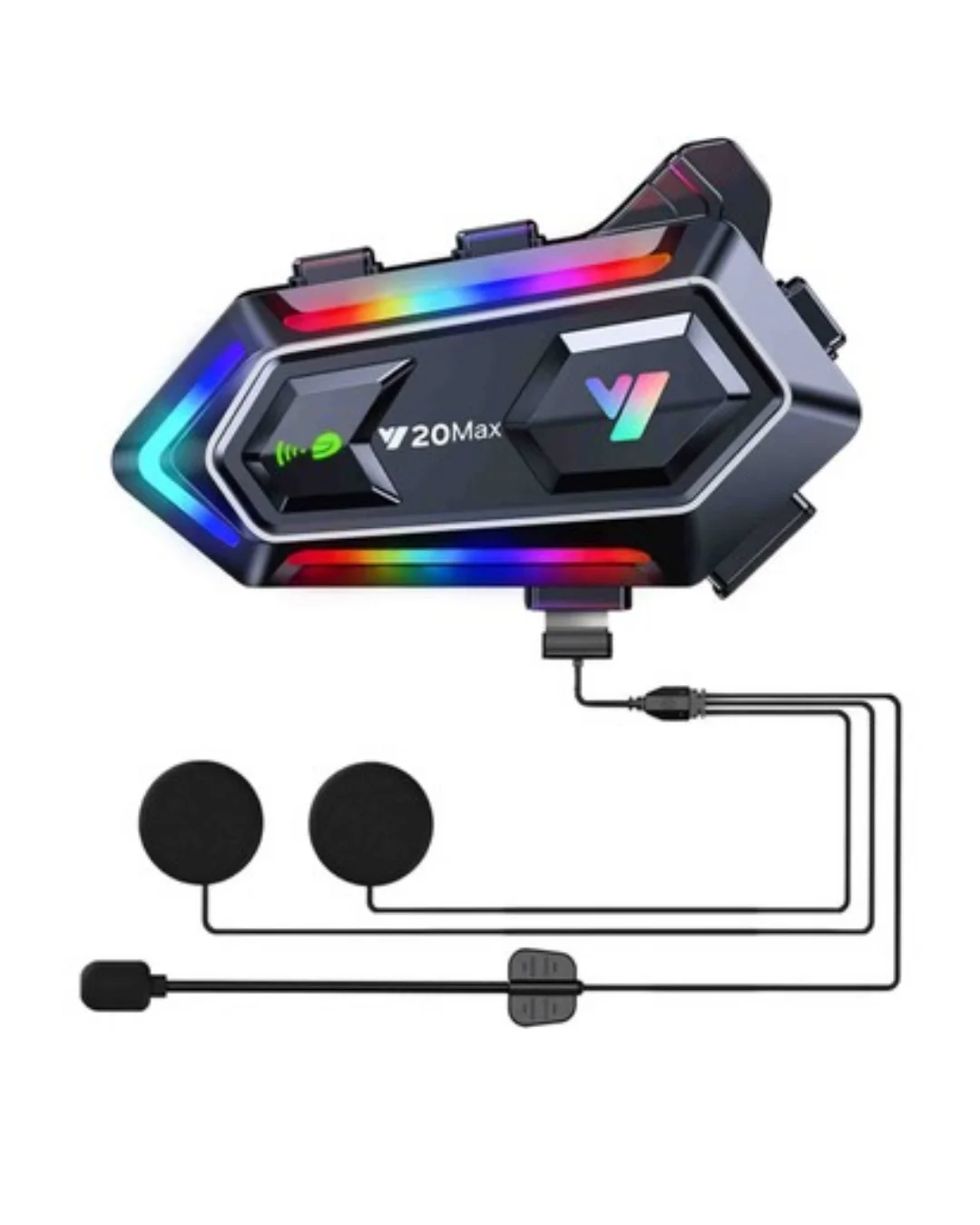 Çift Telefon Destekli Motosiklet Kask Bluetooth Kulaklık
