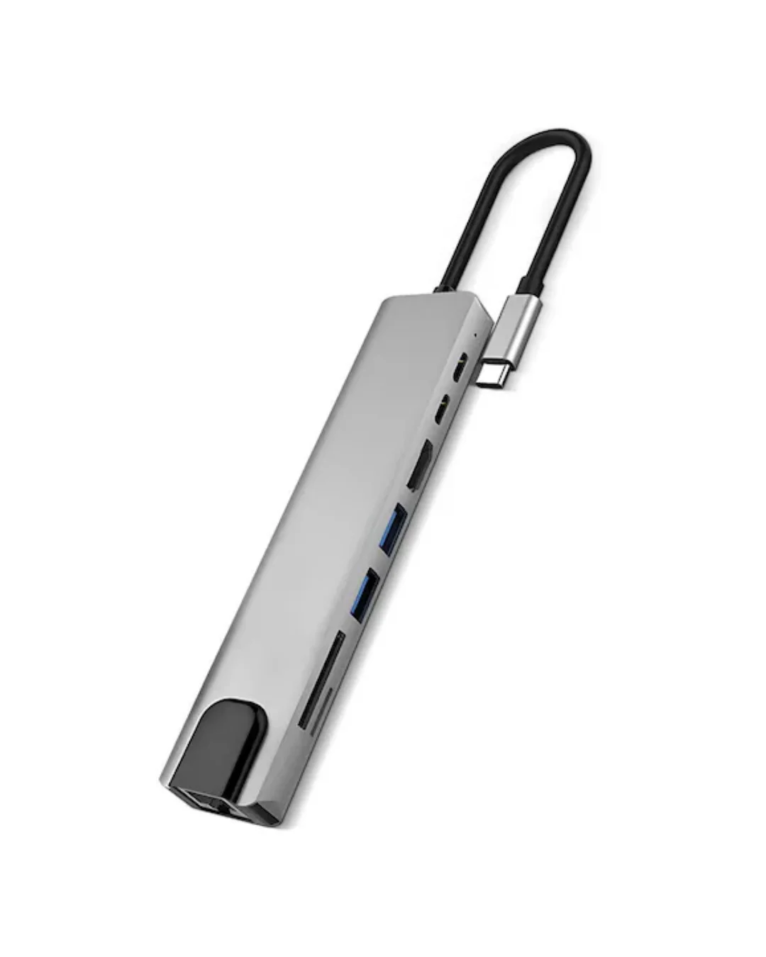 USB C Çoklu Port Adaptör HDMI USB Ethernet SD Kart Hub