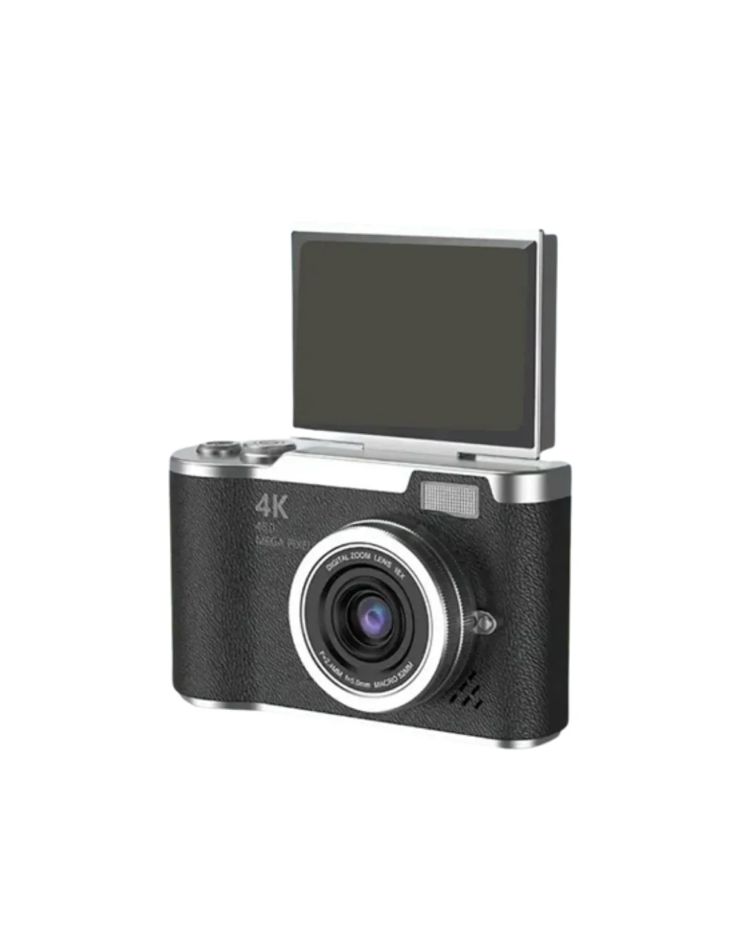 48 MP Kompakt Dijital Kamera 4K Video 8X Zoom ve Flip Ekran Selfie Vlog Uyumlu