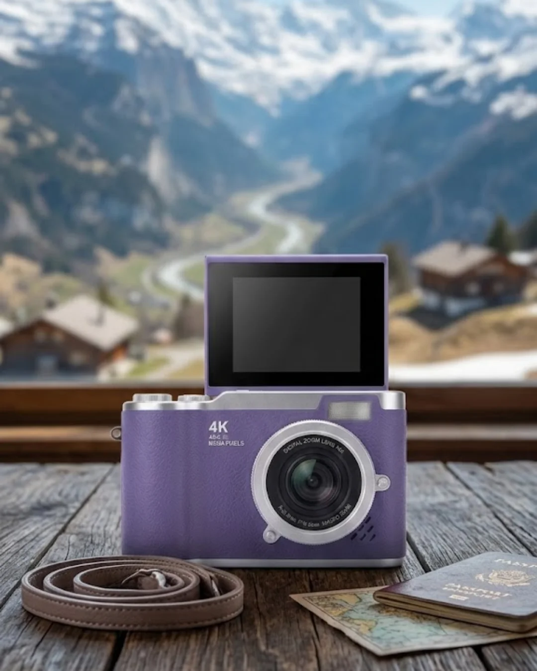 Vlog Kamera 4K Video 48 MP Otomatik Odaklı Flip Ekranlı