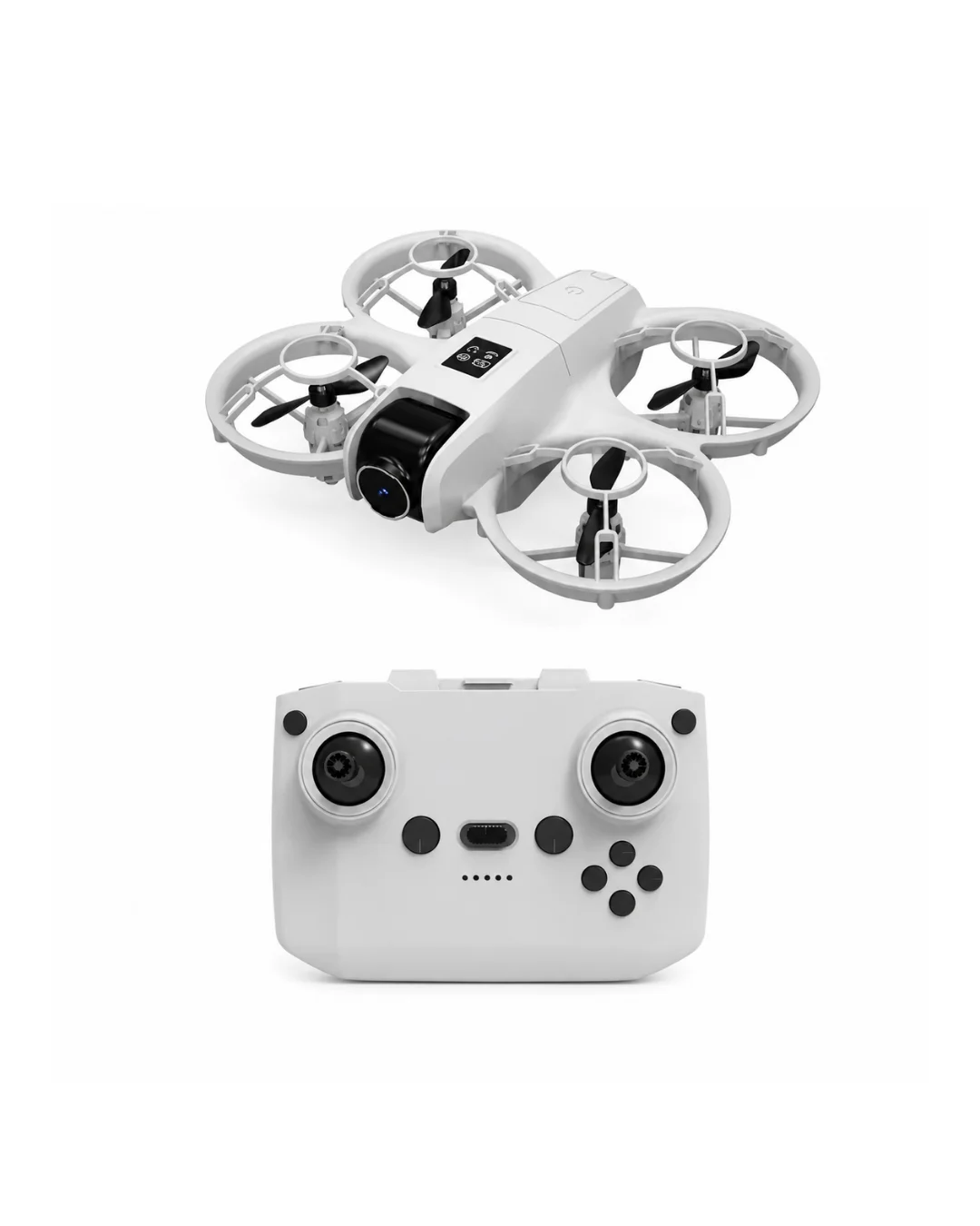 Işıklı Mini Drone Uzun Şarj Süreli ve Yedek Pervane Setli