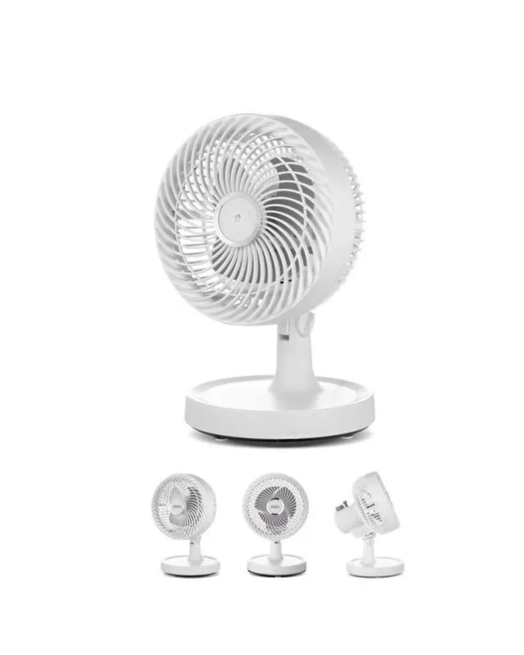 Mini Masaüstü Vantilatör Sessiz Çalışan 2 Kademeli Fan Otomatik Salınımlı