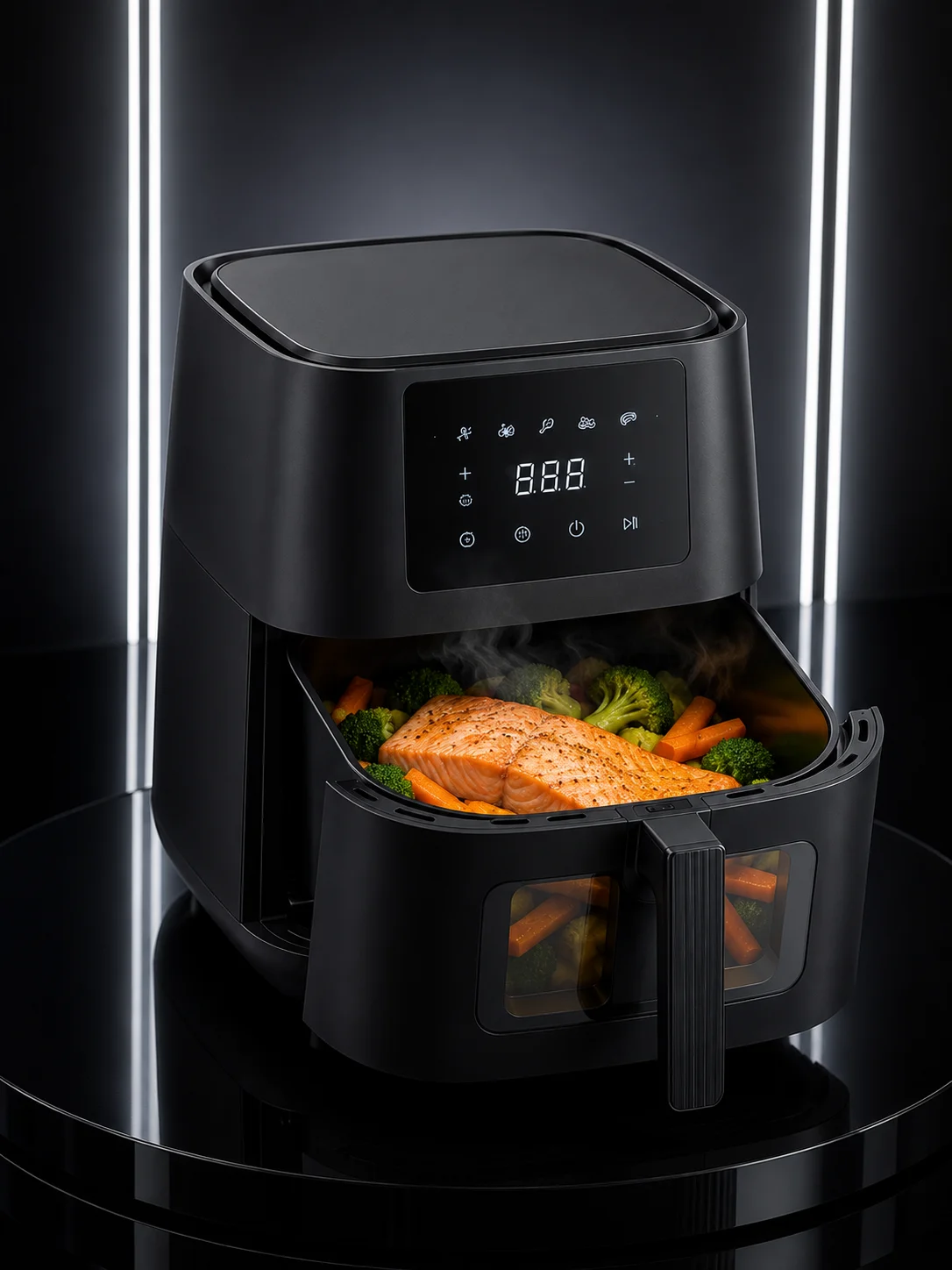Dokunmatik Ekranlı Air Fryer Sağlıklı Yağsız Pişirme Cihazı