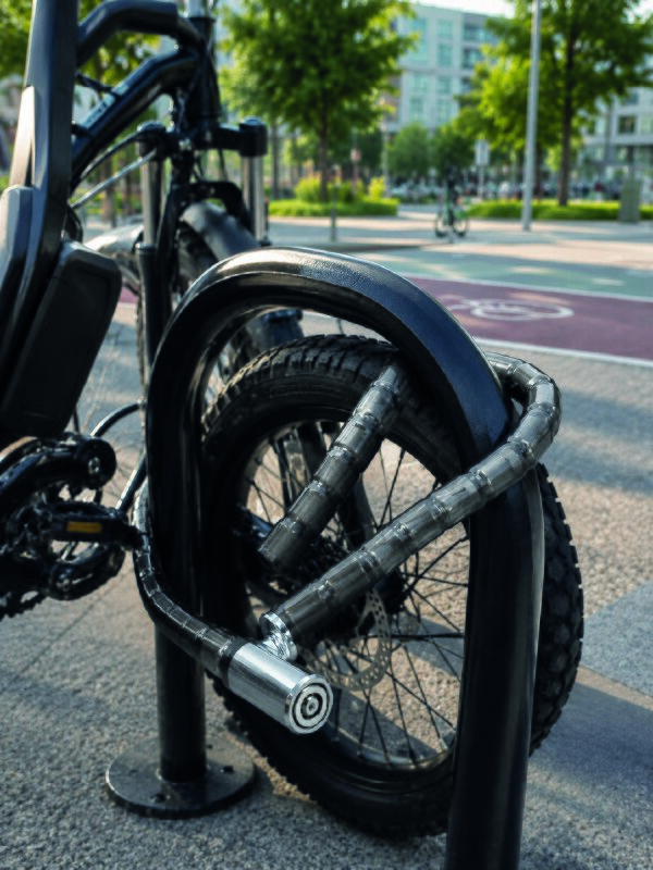 Blok Çelik Halkalı Yapısıyla Üst Düzey Güvenlik Sunan Motosiklet Kilidi