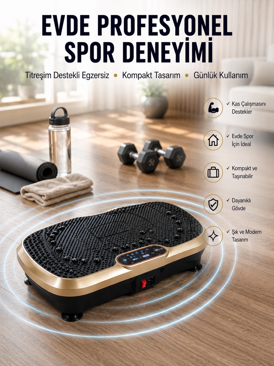 Ev Tipi Titreşimli Spor Aleti Yeni Nesil